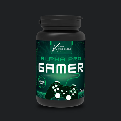 Alpha Pro Gamer - Gaming Supplement, Nootropic | Enhances mental alertness, reflexes and strategy | Uridine Monophosphate, Cordyceps, Marigold | 60cap