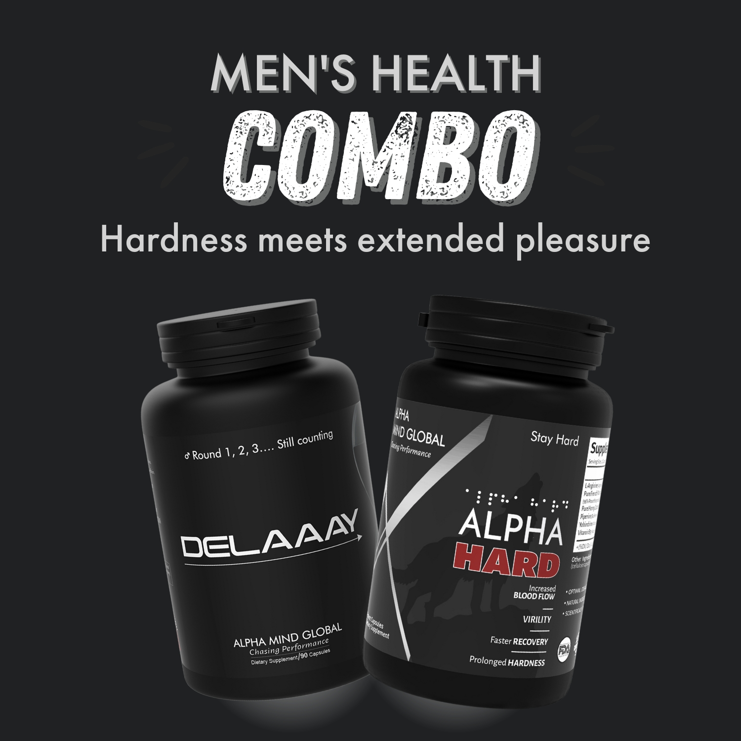 Alpha Man - African Yohimbine, Maca Root - Alpha Mind Global